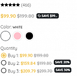 Discount saved doesn't show fully