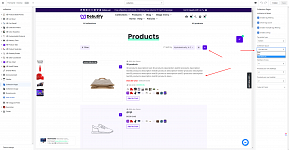 Product Collection on mobile