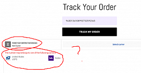 Track Your Order page issue